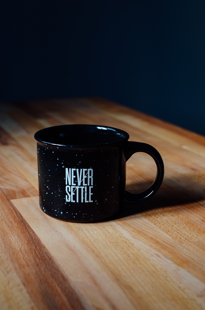 quote, statement, cup, mug, black, table, brown cup, quote, quote, quote, quote, quote